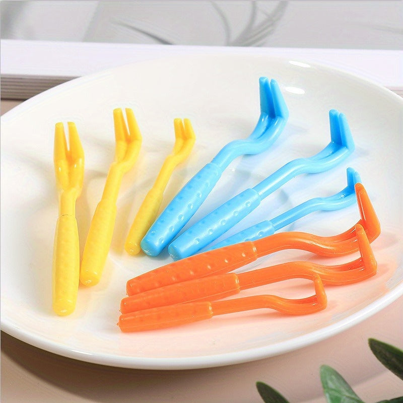 3-Pack Plastic Flea Removal Tools, Tick Hooks for Dogs and Cats, Pet Lice and Tick Remover Set for Home and Pet Hygiene, Uncharged - for Cats and Other Pets