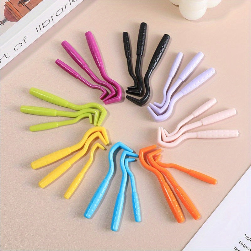 3-Pack Plastic Flea Removal Tools, Tick Hooks for Dogs and Cats, Pet Lice and Tick Remover Set for Home and Pet Hygiene, Uncharged - for Cats and Other Pets