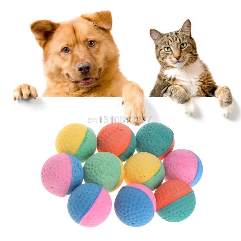 Pet Toy Latex Balls Colorful Chew For Dogs Cats Puppy Kitten