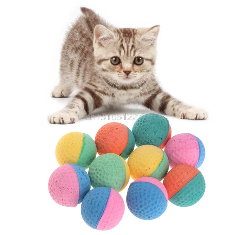 Pet Toy Latex Balls Colorful Chew For Dogs Cats Puppy Kitten