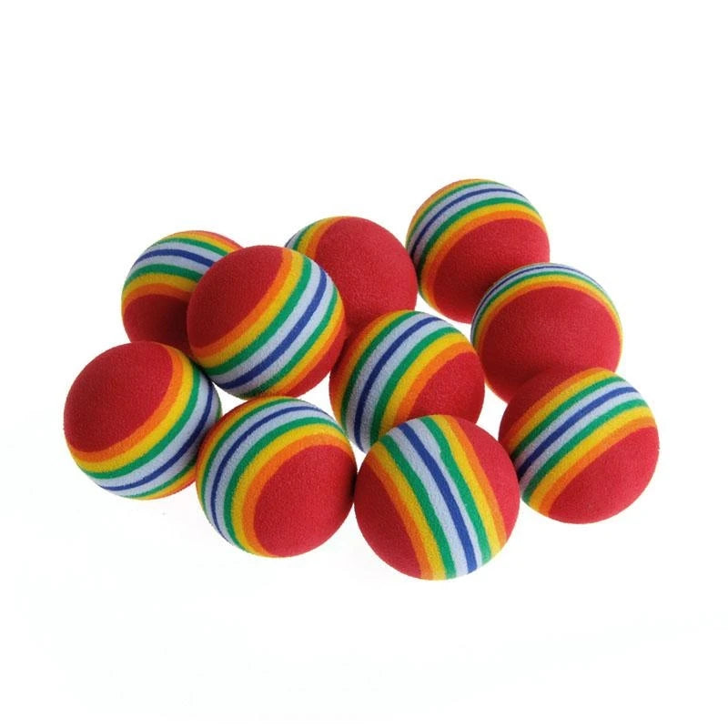 Pet Toy Latex Balls Colorful Chew For Dogs Cats Puppy Kitten