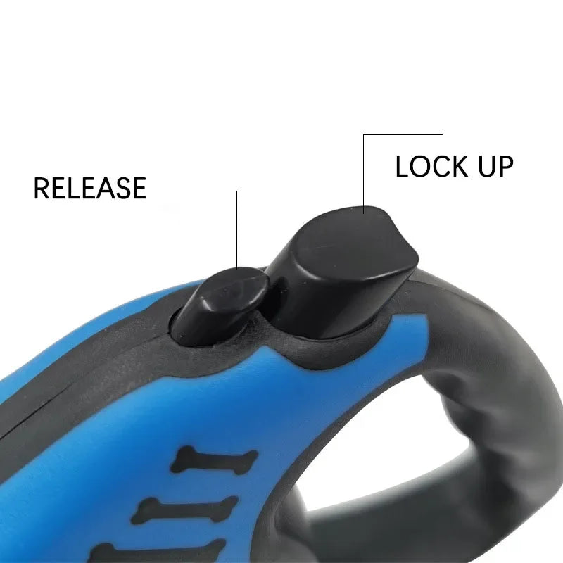 Automatic Retractable Durable Nylon Lead 3m 5m Dog Leash for Small Dogs Cat Puppy Outdoor Travel Walking Hiking Traction Rope