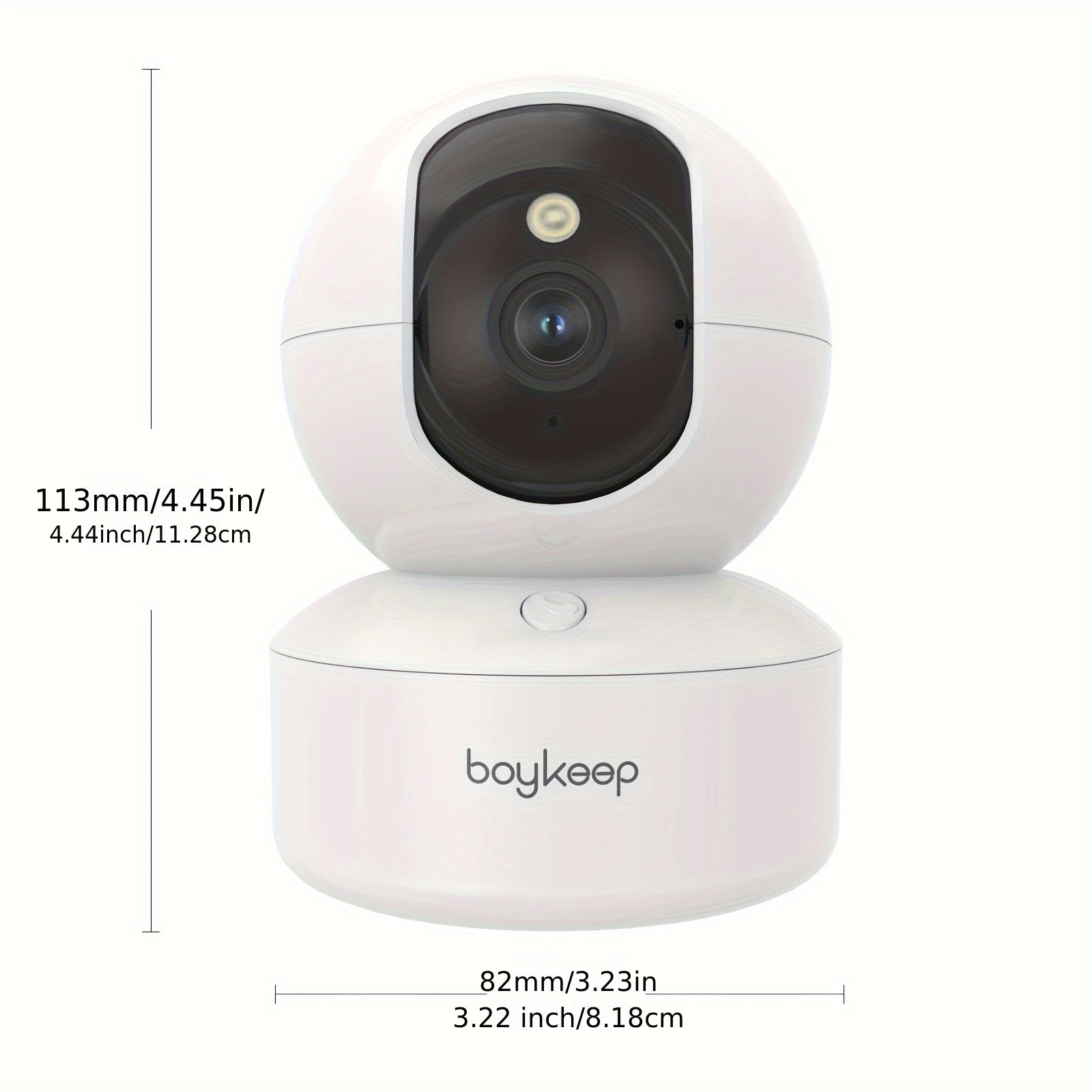 2PCS BoyKeep 5g/2.4ghz WiFi Smart Camera, High-definition Indoor Safety Monitor, Special Safety Camera For Babies And Pets, 360° Panoramic Surveillance Video, Night Vision, Two-way Calls, Memory Card And Cloud Storage, K30