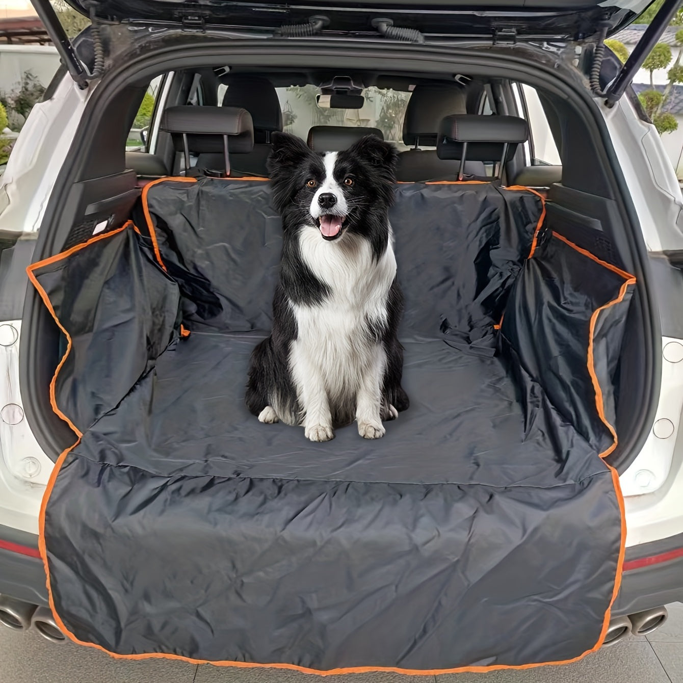 Durable Polyester Auto Trunk Mat for Pets - Non-Slip, Scratch-Resistant, Easy-Clean Mat for SUVs and Cars, Pet Safety Mat|Decorative Trunk Mat|EasyClean Mat, Pet Accessories